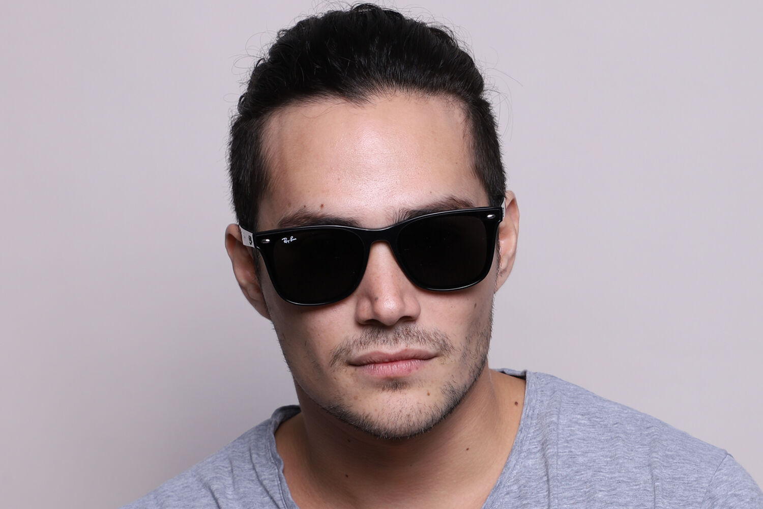 Rayban RB4391D レイバン Ray-Ban RB4391D Asian Fit 601/87 Square Shiny Black Sunglasses