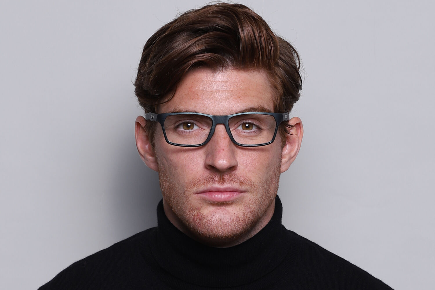 オトンナヘレー Oakley OX8032 HEX JECTOR 803207 Rectangle Dark Matte Silver/blue