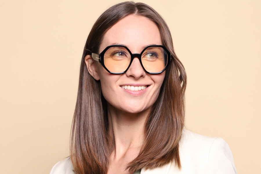 Tom Ford Woman Eyeglasses Black Blue Light Block FT5967-B 001 NEW AUTHENTIC Tom Ford Women main image 4