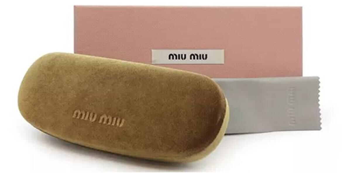 Miu Miu MU04ZS 1AB5S0 Oval Black Sunglasses | SmartBuyGlasses UK