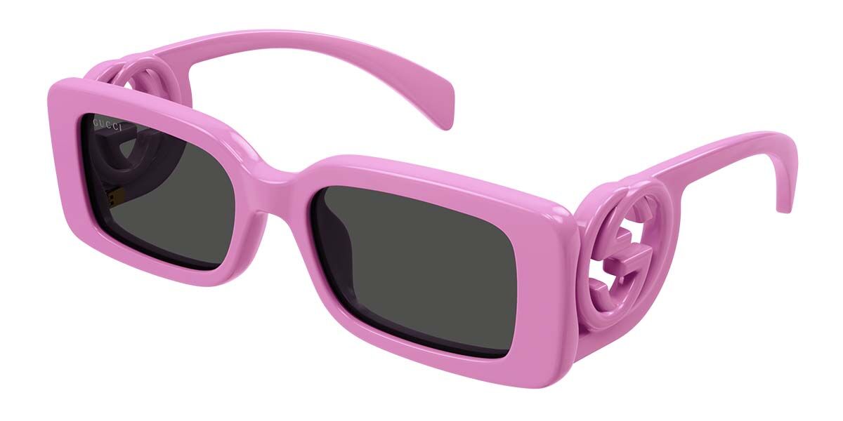 小物 GUCCI Pink Shield Sunglasses w/ Case Gucci GG1325S 006 Rectangle Pink Sunglasses | SmartBuyGlasses UK