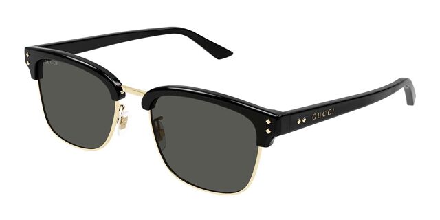 Gucci GG1897SK Asian Fit 001 Browline Black/Gold Sunglasses  display picture 1