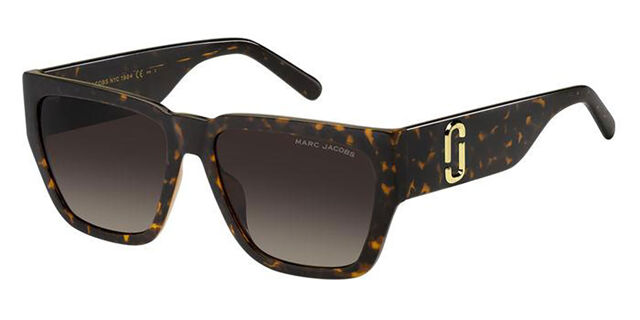 Marc Jacobs MARC 646/S 086/HA Square Tortoise Sunglasses  display picture 3