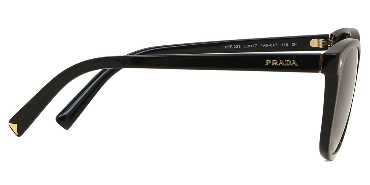 Prada PR 22ZS 1AB0A7 Square Black Sunglasses | SmartBuyGlasses UK