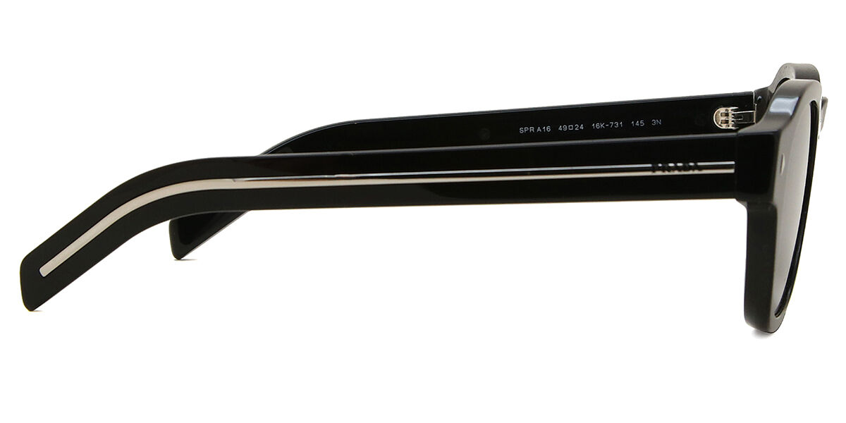 Prada PR A16S 16K731 Square Black Sunglasses | SmartBuyGlasses UK