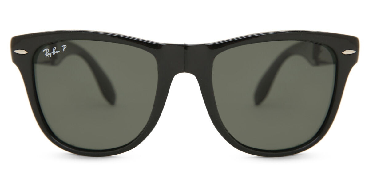 新品 Ray-Ban Wayfarer サングラス RB4105 ブラック Ray-Ban RB4105 Wayfarer Folding Polarized 601/58 Square Black