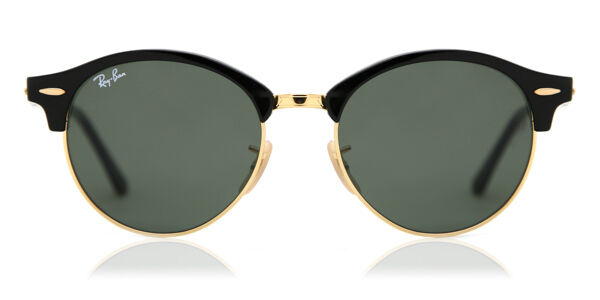 Ray-Ban RB4246 Clubround 901 Browline Black Sunglasses
