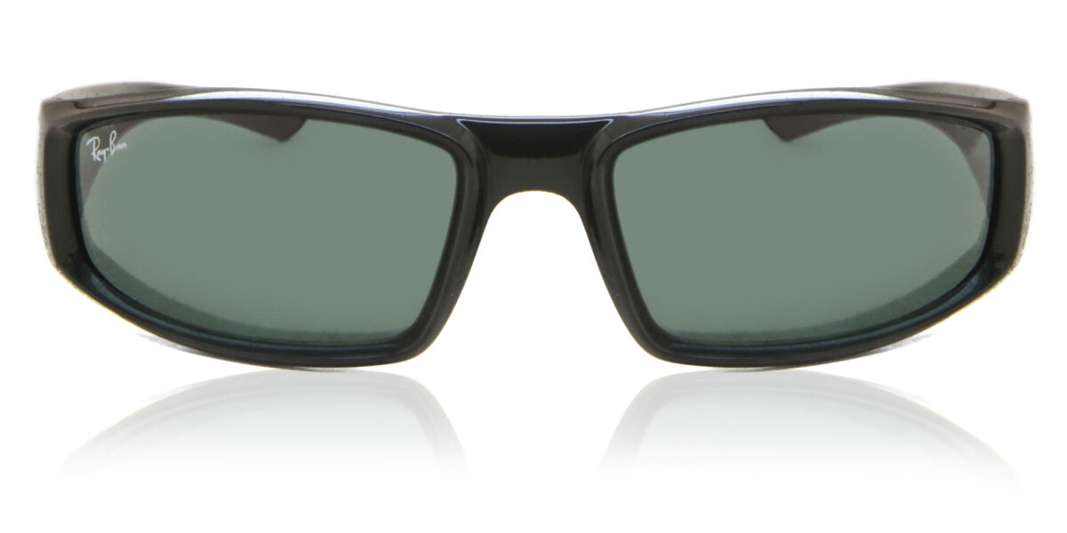 Ray-Ban RB4335 601/71 Rectangle Black Sunglasses | SmartBuyGlasses UK