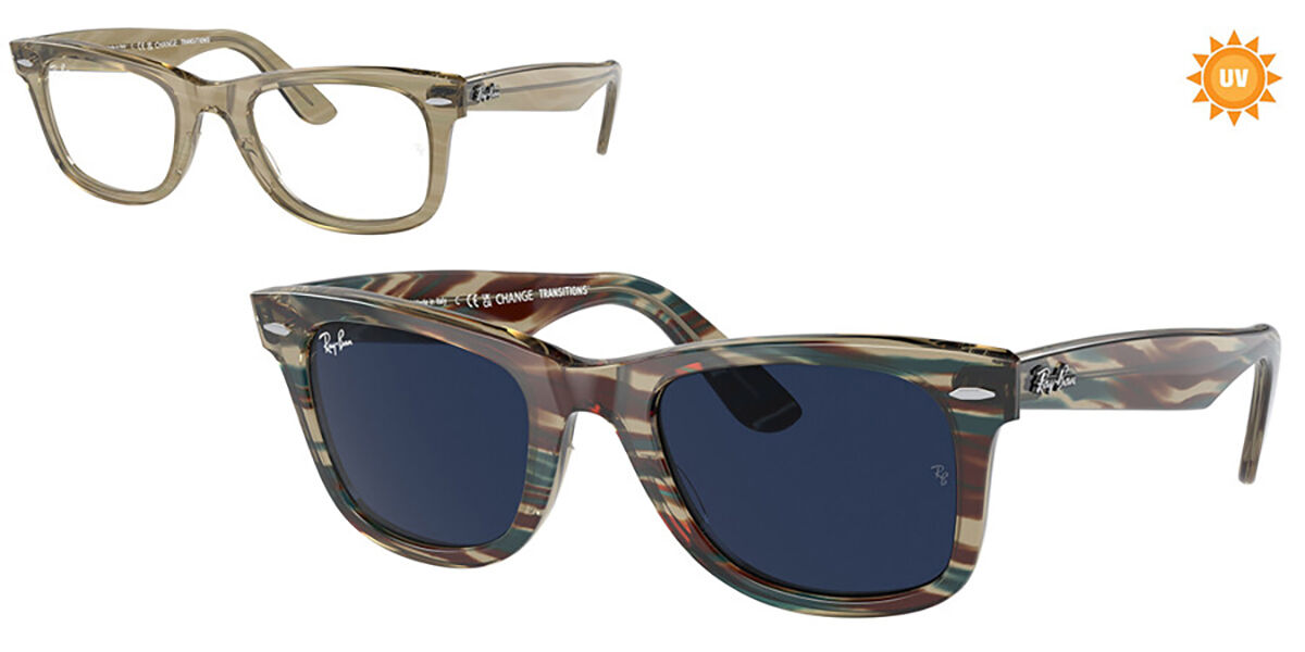 Ray-Ban RB2140 Wayfarer 901/5F Square Shiny Black Eyeglasses