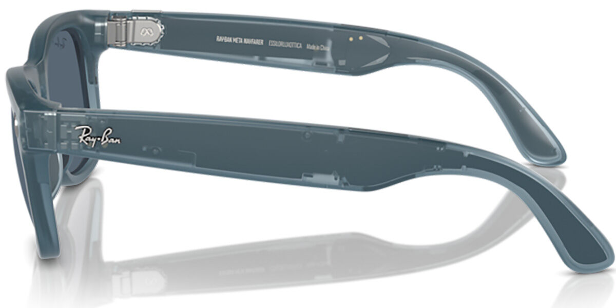 Ray-Ban Meta RW4008 Wayfarer Polarized 67552V Square Blue