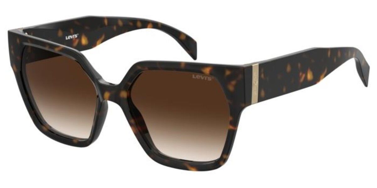 Levi's LV 1077/S 086/HA Cat Eye Dark Brown Tortoise Sunglasses ...