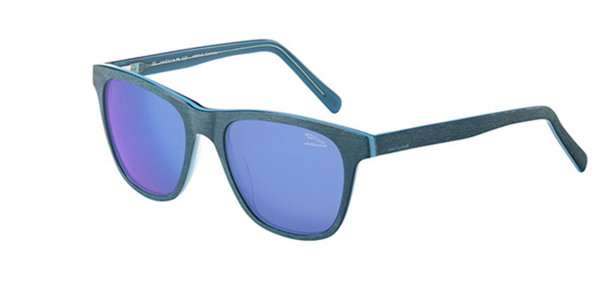 Jaguar 37157 6631 Square Green Sunglasses | SmartBuyGlasses UK