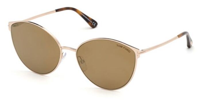 Tom Ford Athena FT1190 69E Cat Eye Sunglasses - Bordeaux / Brown Tom Ford Athena FT1190 Cat Eye Sunglasses in Havana Brown  main image 2