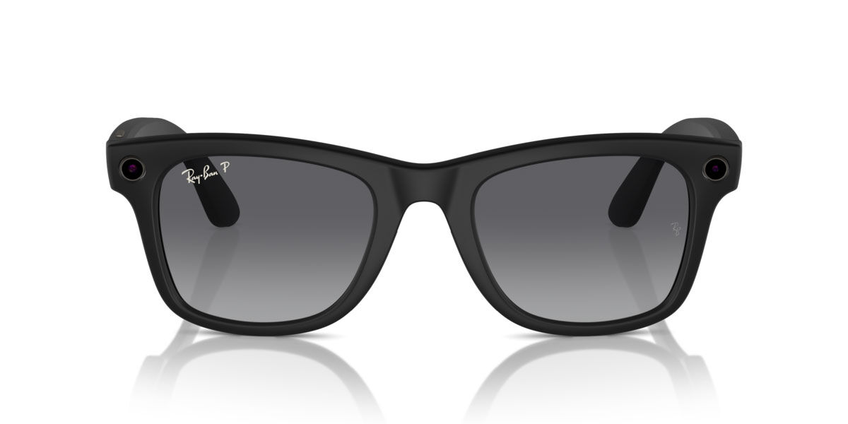 Ray-Ban Meta RW4008 Wayfarer Polarized 67552V Square Blue