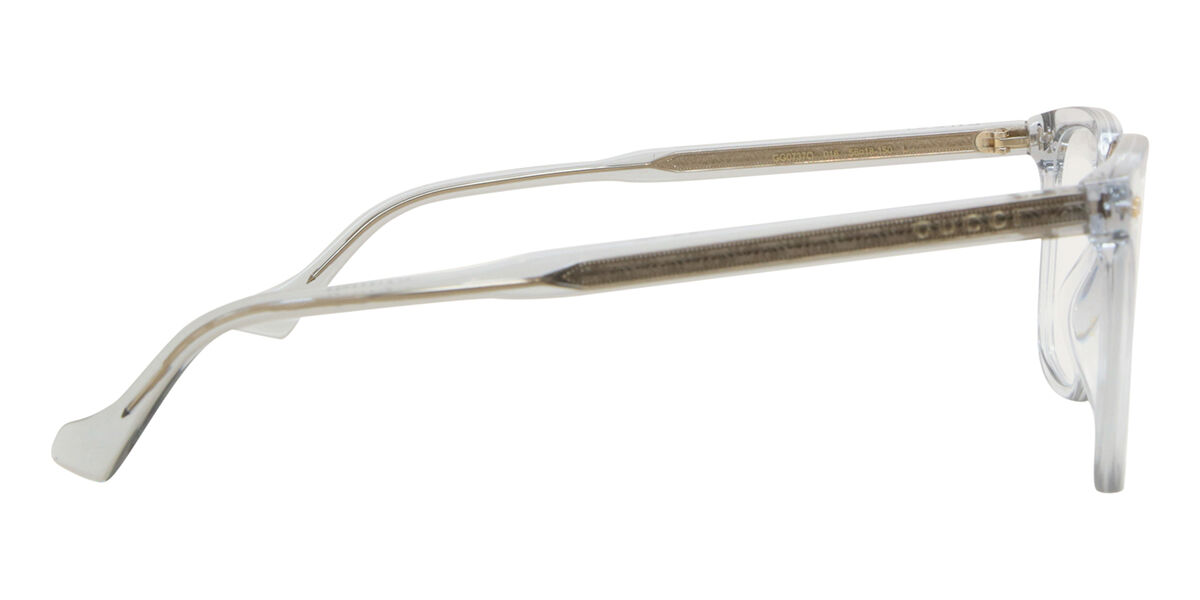 Gucci GG0737O 016 Shiny Transparent Grey Eyeglasses
