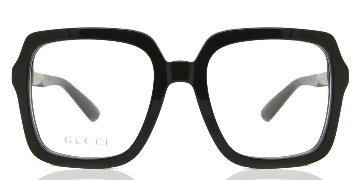 小物 archive GUCCI Square Design Eyewear Gucci GG1318O 001 Square Black Eyeglasses | SmartBuyGlasses UK
