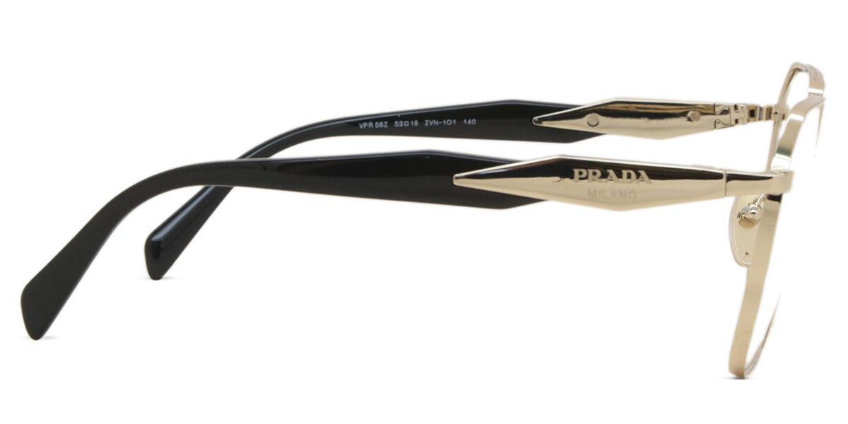 Prada PR 56ZV Asian Fit ZVN1O1 Pale Gold Eyeglasses