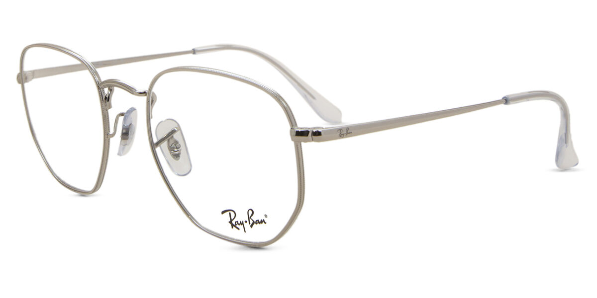 Ray-Ban RX6448 2501 Geometric Silver Eyeglasses | SmartBuyGlasses UK