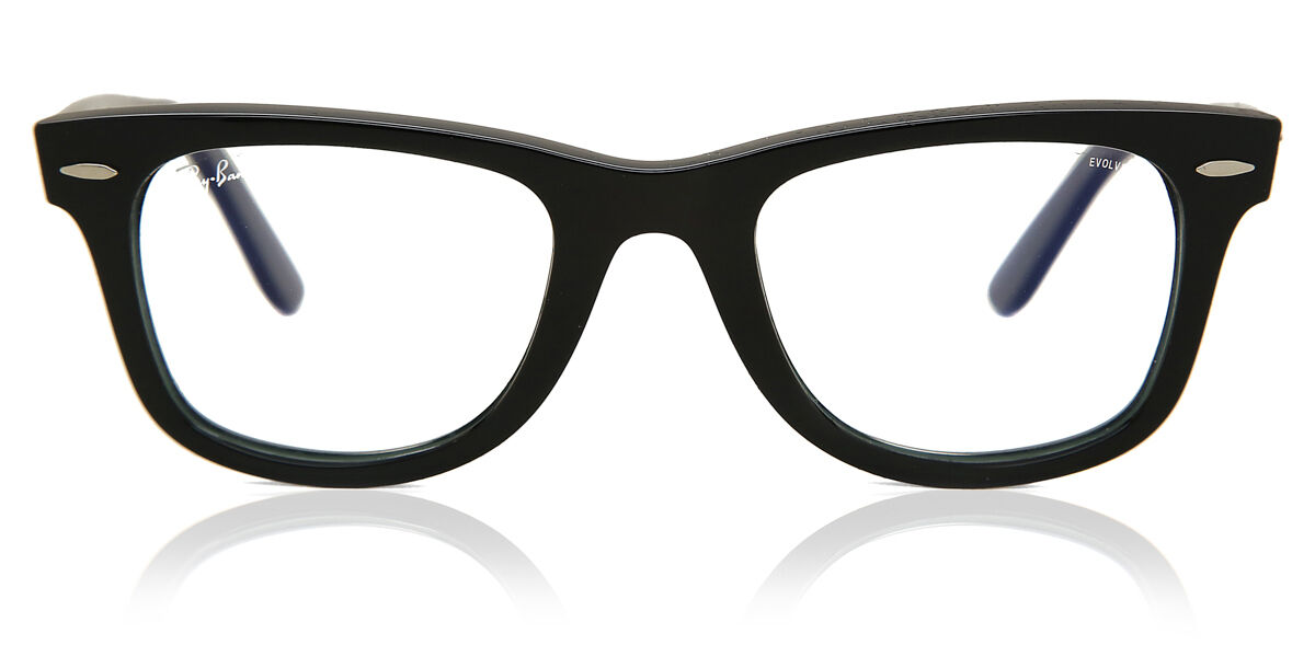 Ray-Ban RB2140 Wayfarer 901/5F Square Shiny Black Eyeglasses