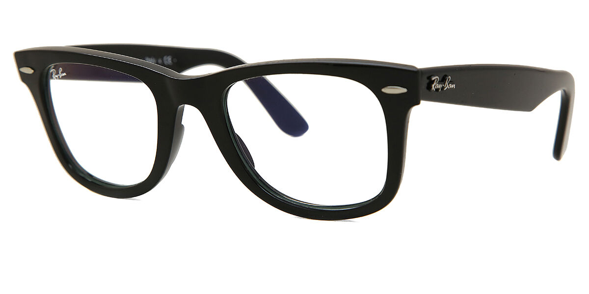 Ray-Ban RB2140 Wayfarer 901/5F Square Shiny Black Eyeglasses