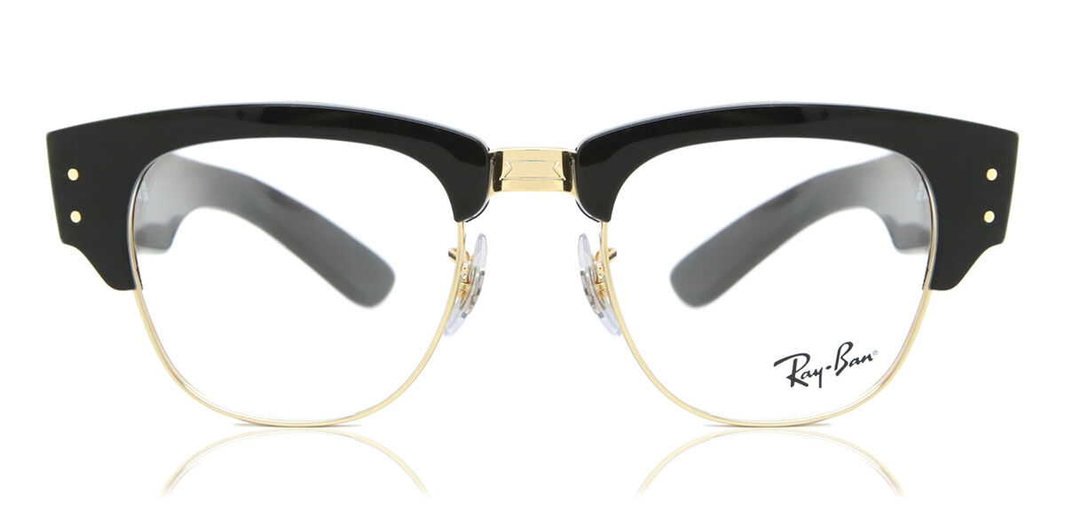 Ray-Ban RX0316V Mega Clubmaster 2000 Black on Gold Eyeglasses
