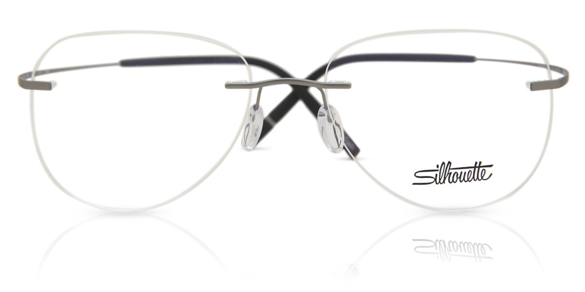 Silhouette 5541/LB 6760 Square Ruthenium Grey Eyeglasses