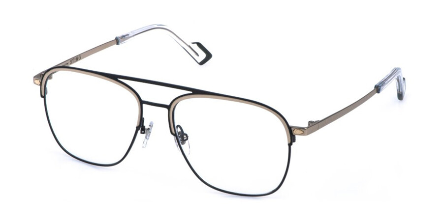 Sting VST567 08HT Pilot Gold On Dark Green Eyeglasses | SmartBuyGlasses UK