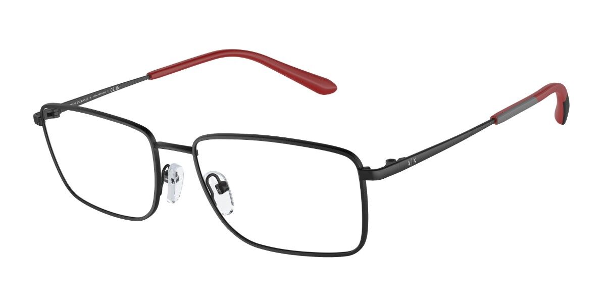 Armani Exchange AX1057 6000 Rectangle Matte Black Eyeglasses ...