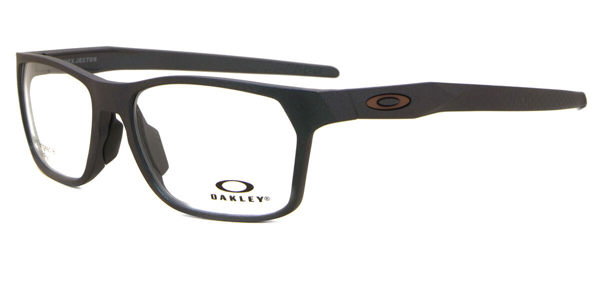 オトンナヘレー Oakley OX8032 HEX JECTOR 803207 Rectangle Dark Matte Silver/blue