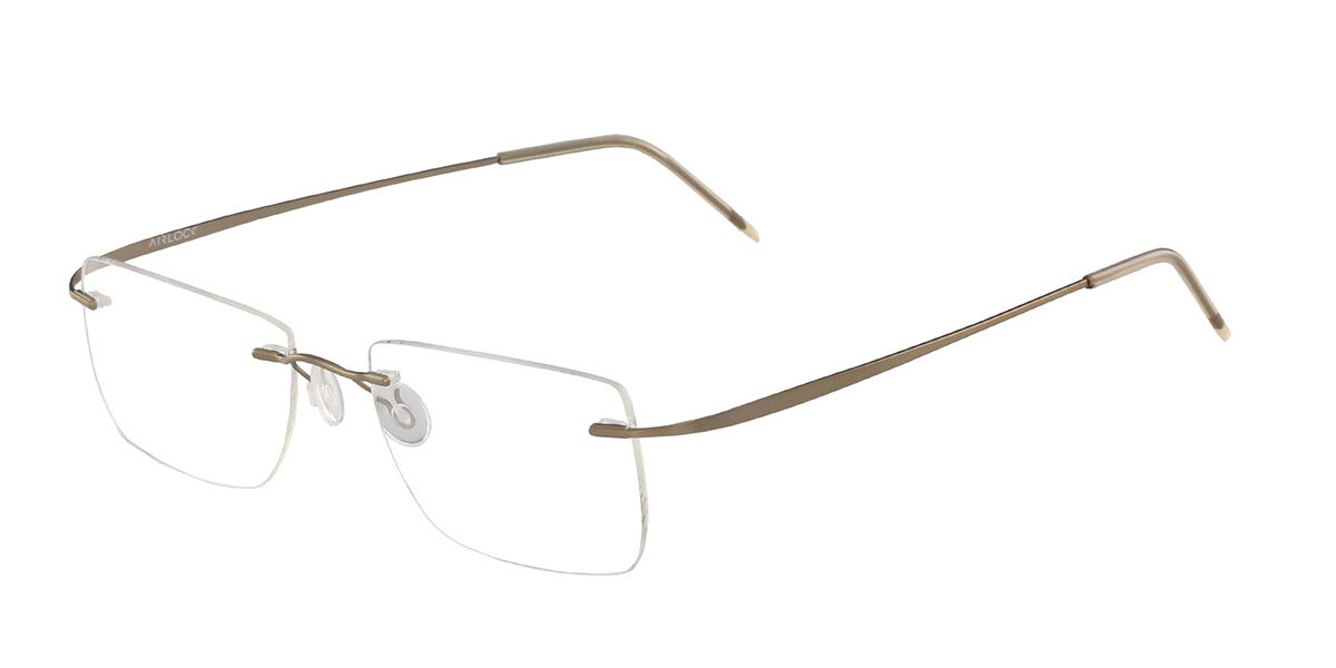 Pure AIRLOCK ELEMENT 200 710 Square Sand Brown Eyeglasses ...