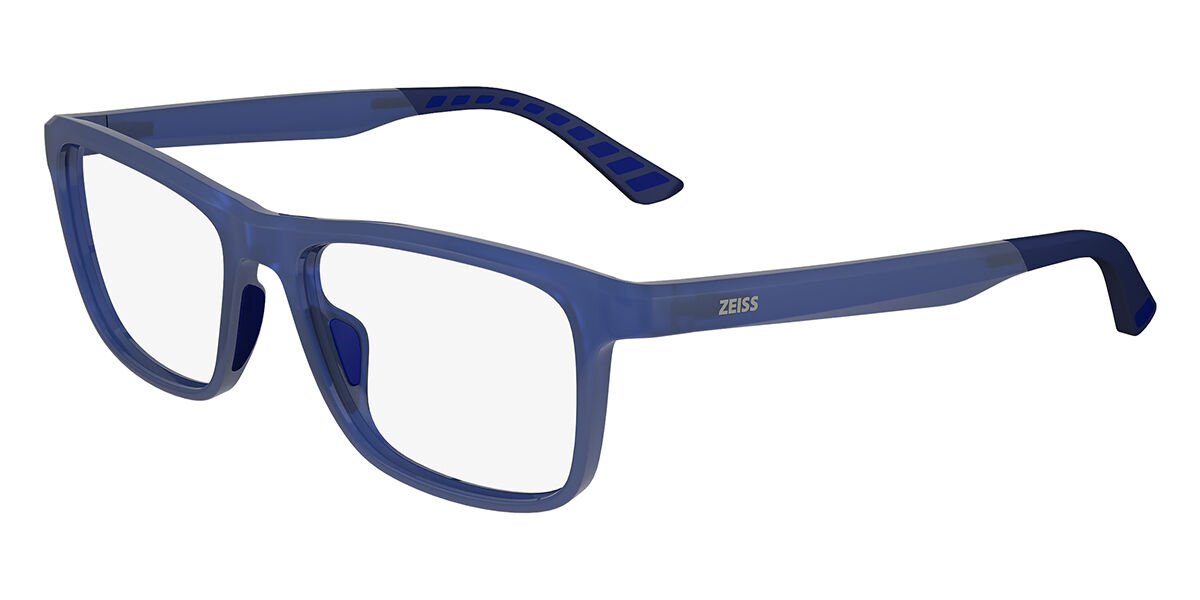 Zeiss ZS23538 401 Rectangle Transparent Blue Eyeglasses