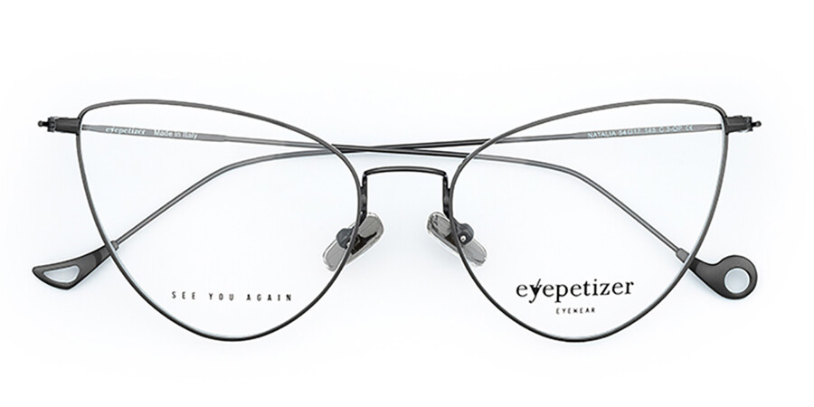 Eyepetizer Natalia C.3-OP Cat Eye Matte Gunmetal Eyeglasses ...