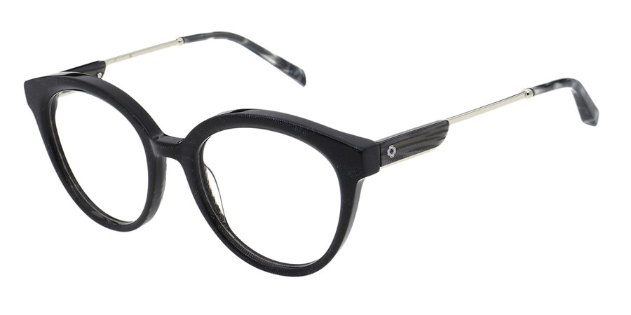 Maje MJ1054 075 Oval Glittery Black Eyeglasses | SmartBuyGlasses UK